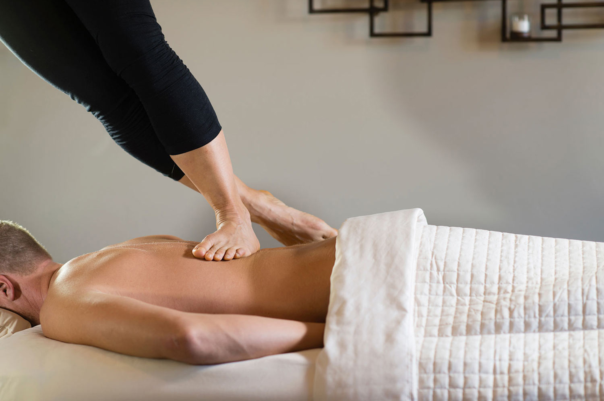 Deep Tissue Massage using Feet